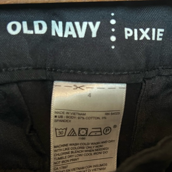 Old Navy Black Pixie Shorts - Picture 2 of 3
